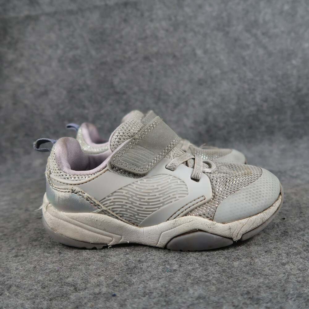 Cat & Jack Shoes Kids Toddler 9 Sneakers Athletic Trainer Girls Easy On Strap